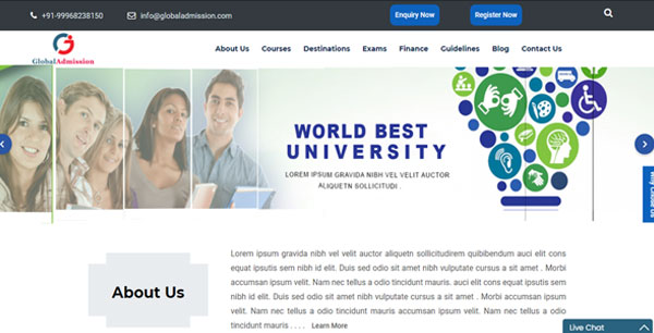 Education Website Design