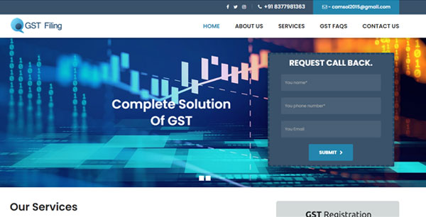 gstfiling Website Design 